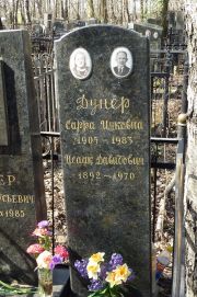 Дунер Сарра Ицковна, Москва, Востряковское кладбище
